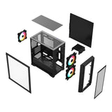 Balam Rush Carbono Crystal 4000C Mini Tower Negro
