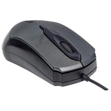 Manhattan Ratón óptico USB Edge, Ambidiestro, USB tipo A, 1000 DPI, MAN-179423