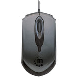 Mouse Manhattan Edge Óptico Usb 1000 Dpi Color Negro-Gris - 179423