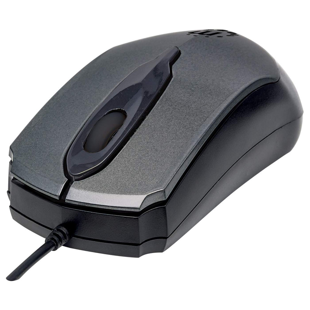 Manhattan Ratón óptico USB Edge, Ambidiestro, USB tipo A, 1000 DPI, MAN-179423