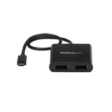 StarTech.com Adaptador USB-C a DisplayPort 1.2 Doble - Hub MST USB Tipo C - Divisor Multiplicador DP Doble de 4K 30Hz/10