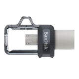 SanDisk 173386 unidad flash USB 128 GB USB Type-A / Micro-USB Negro, Transparente