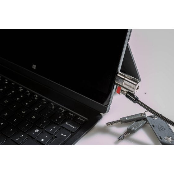 Kensington Candados con llave ClickSafe® para ordenadores portátiles y tabletas Dell® Cable Negro, Metálico Portátil Llave ClickSafe