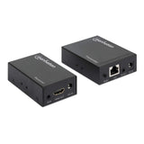 Manhattan Kit extensor de HDMI sobre Ethernet audio/vídeo extendedores Transmisor y receptor de señales AV 1920 x 1200 Pixeles Cat6 50 m
