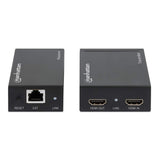 Manhattan Kit extensor HDMI 1080p por Ethernet, hasta 50 m con un solo cable Cat6, módulos transmisor y receptor, compatible con IR, garantía de 3 años audio/vídeo extendedores Transmisor y receptor de señales AV 1920 x 1200 Pixeles Cat6 100 m
