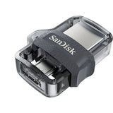 SanDisk Ultra Dual m3.0 unidad flash USB 16 GB USB Type-A / Micro-USB 3.2 Gen 1 (3.1 Gen 1) Negro, P