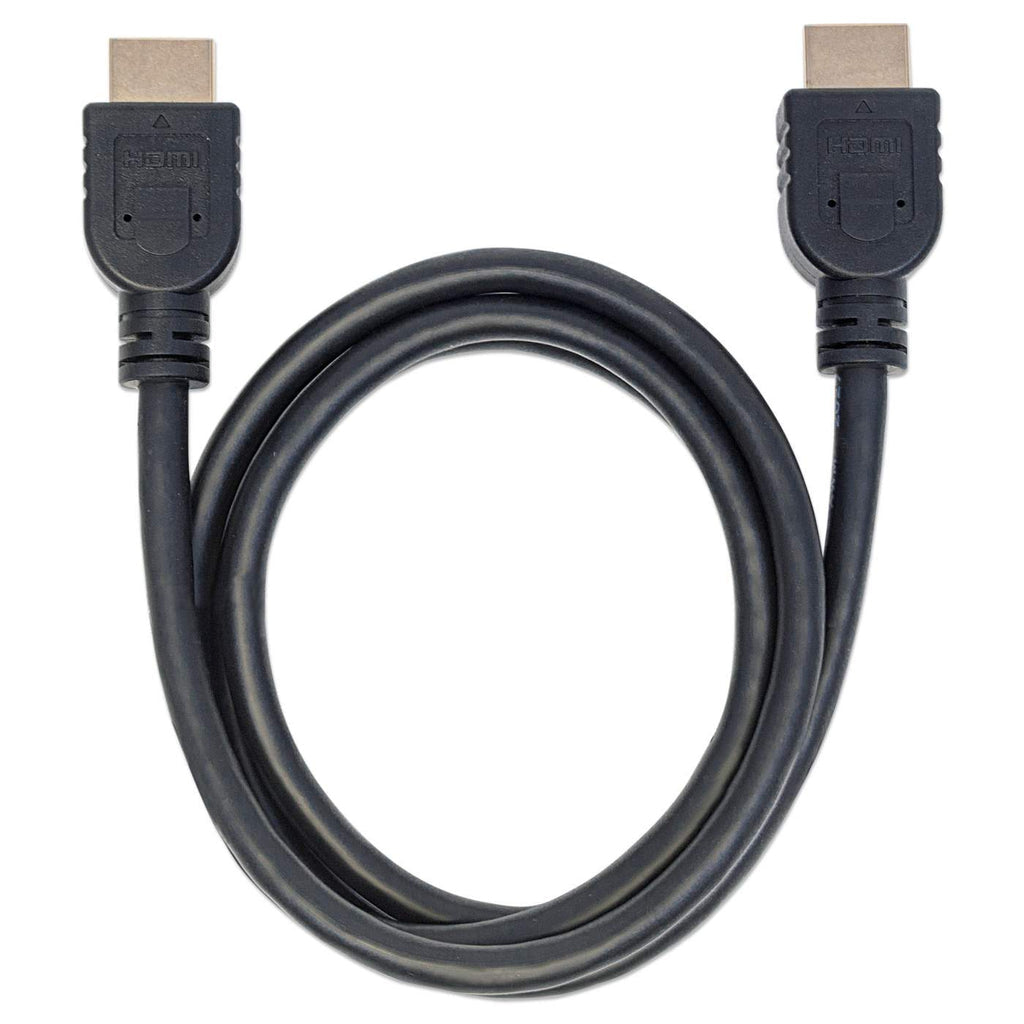 Manhattan Cable HDMI de alta velocidad con Ethernet, para pared Cable 1 m HDMI tipo A (Estándar) HDMI tipo A (Estándar) Macho