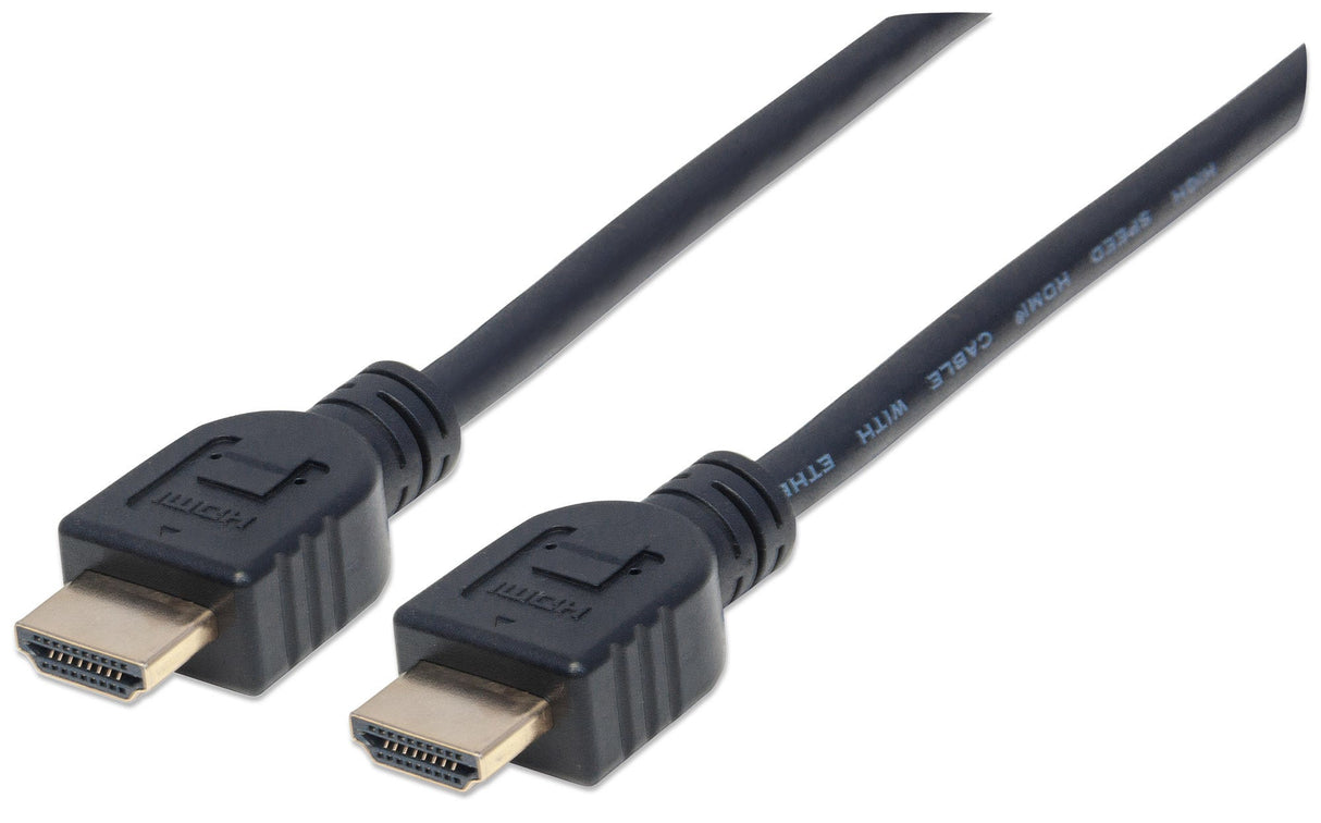 Manhattan Cable HDMI de alta velocidad con Ethernet, para pared Cable 2 m HDMI tipo A (Estándar) HDMI tipo A (Estándar) Macho