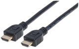 Manhattan Cable HDMI de alta velocidad con Ethernet, para pared Cable 2 m HDMI tipo A (Estándar) HDMI tipo A (Estándar) Macho