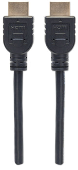 Manhattan Cable HDMI de alta velocidad con Ethernet, para pared Cable 2 m HDMI tipo A (Estándar) HDMI tipo A (Estándar) 
