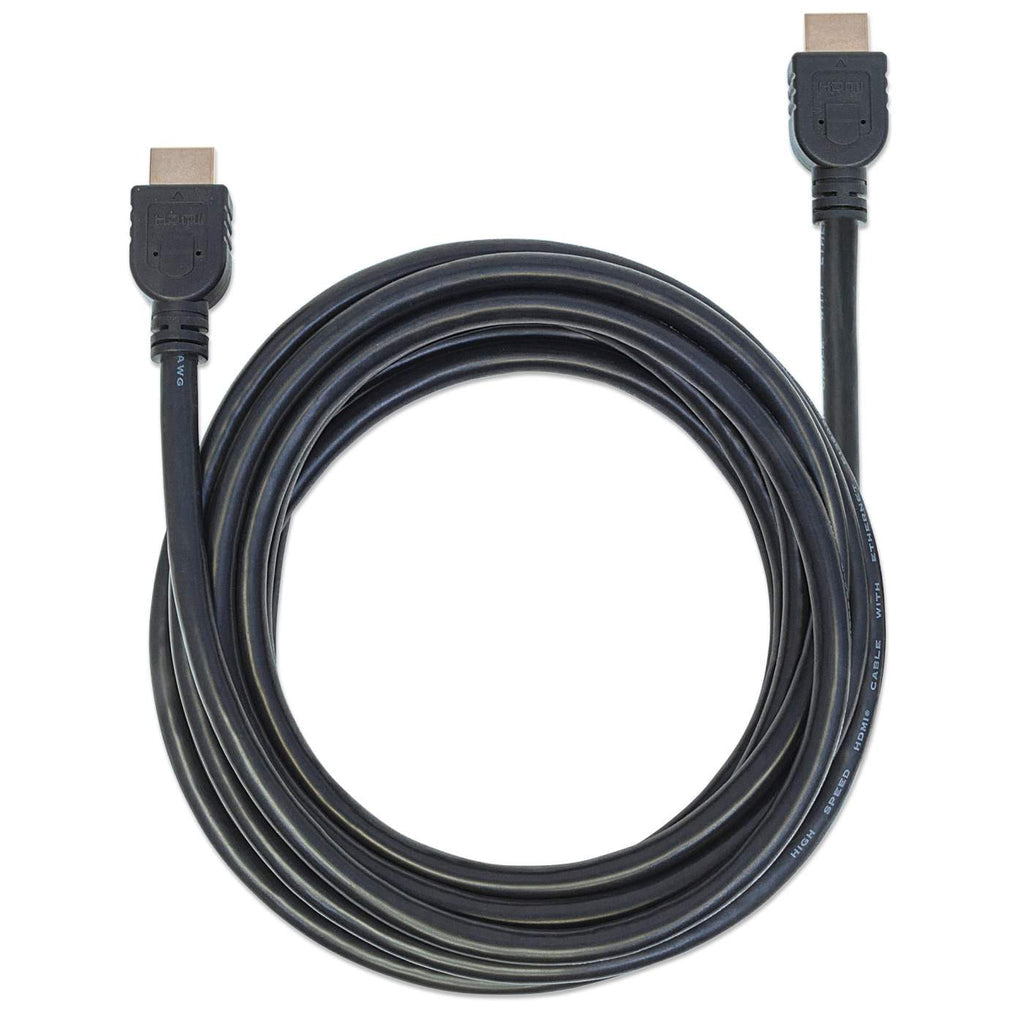 Manhattan Cable HDMI de alta velocidad con Ethernet, para pared Cable 5 m HDMI tipo A (Estándar) HDMI tipo A (Estándar) 