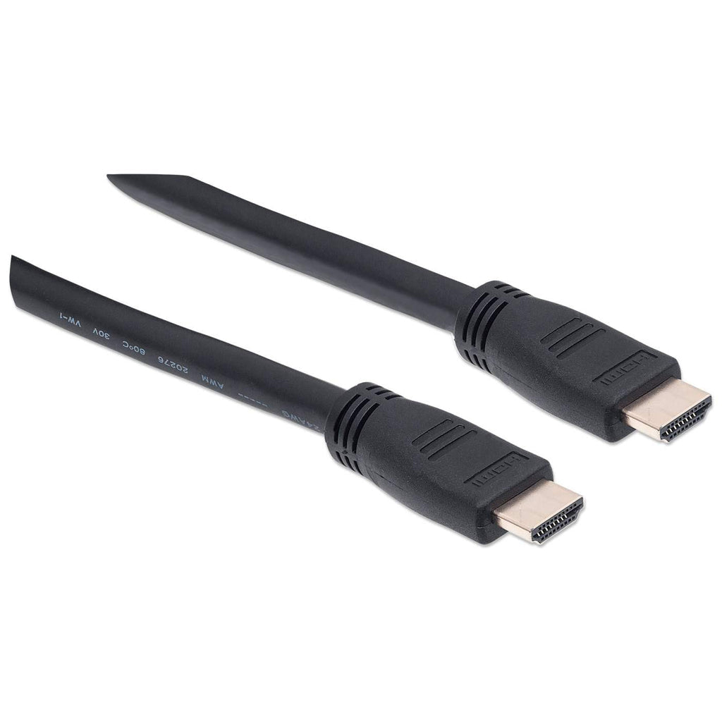 Manhattan Cable HDMI de alta velocidad con Ethernet, para pared Cable 10 m HDMI tipo A (Estándar) HDMI tipo A (Estándar)