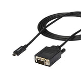 StarTech.com Cable de 2m USB C a VGA - Cable Adaptador Activo de Vídeo de 1920x1200/1080p USB Tipo C a VGA - Compatible 