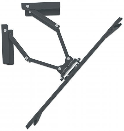 Manhattan 461214 soporte para pantalla plana 160 cm (63") Pared Negro, 200 x 200 mm, 800 x 400 mm