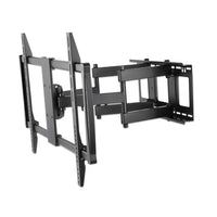 Manhattan Soporte de pared (Articulado) para TV/monitores, pantallas 37"–100", Compatibilidad VESA: de 200x200 a 900x600 mm (verifique las dimensiones de los cuatro orificios de montaje traseros), carga máxima 80 kg, negro Monitor negro