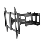 Manhattan Soporte de pared (Articulado) para TV/monitores, pantallas 37"–100", Compatibilidad VESA: de 200x200 a 900x600 mm (verifique las dimensiones de los cuatro orificios de montaje traseros), carga máxima 80 kg, negro Monitor negro