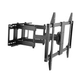 Manhattan Soporte de pared (Articulado) para TV/monitores, pantallas 37"–100", Compatibilidad VESA: de 200x200 a 900x600 mm (verifique las dimensiones de los cuatro orificios de montaje traseros), carga máxima 80 kg, negro Monitor negro
