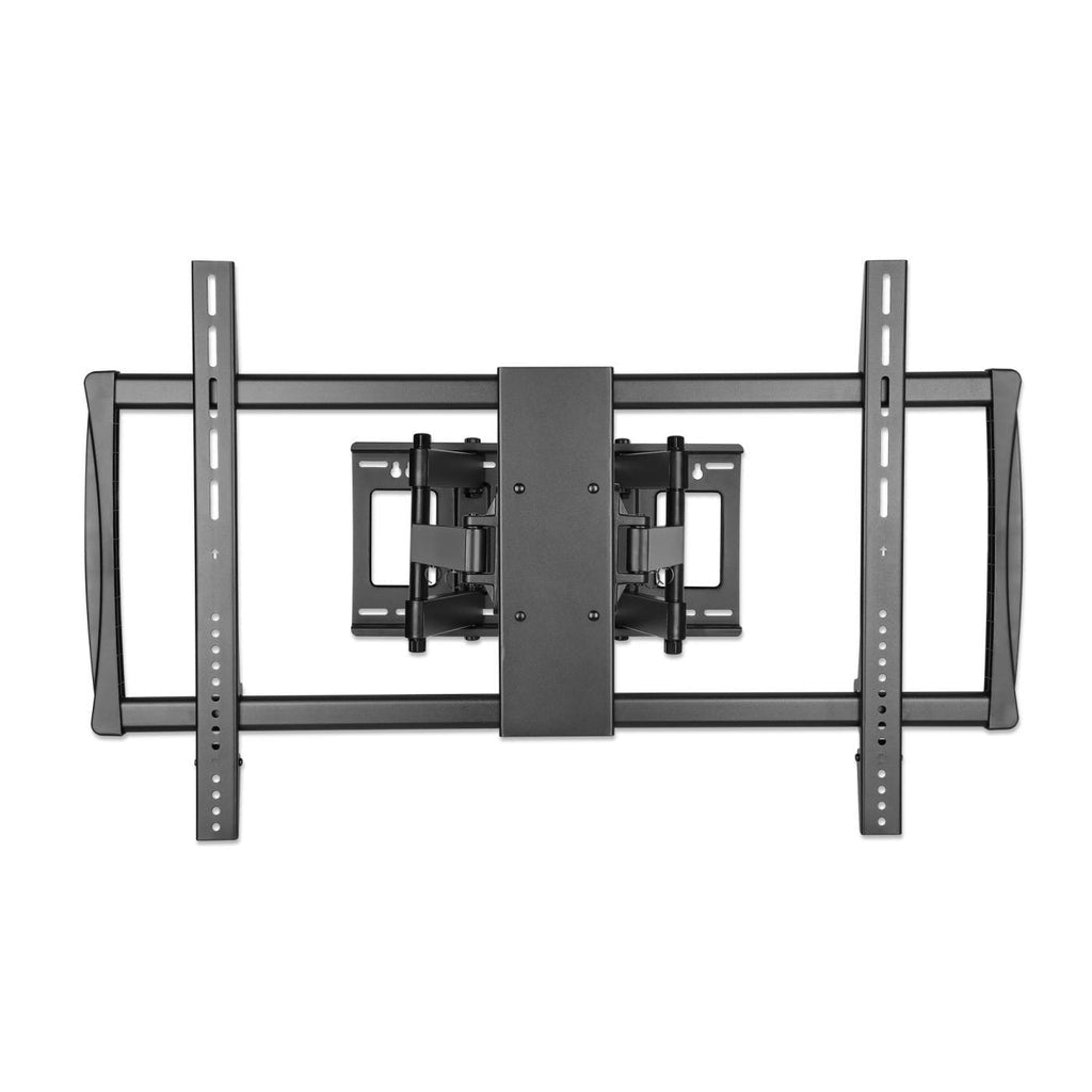 Manhattan Soporte de pared (Articulado) para TV/monitores, pantallas 37"–100", Compatibilidad VESA: de 200x200 a 900x600 mm (verifique las dimensiones de los cuatro orificios de montaje traseros), carga máxima 80 kg, negro Monitor negro