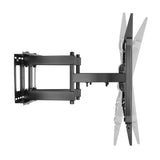 Manhattan Soporte de pared (Articulado) para TV/monitores, pantallas 37"–100", Compatibilidad VESA: de 200x200 a 900x600 mm (verifique las dimensiones de los cuatro orificios de montaje traseros), carga máxima 80 kg, negro Monitor negro