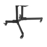Manhattan Soporte con carrito para TV/monitores, pantallas 37"–65", Compatibilidad VESA: de 200x200 a 600x400 mm (verifique las dimensiones de los cuatro orificios de montaje traseros), carga máxima 40 kg, negro Monitor negro
