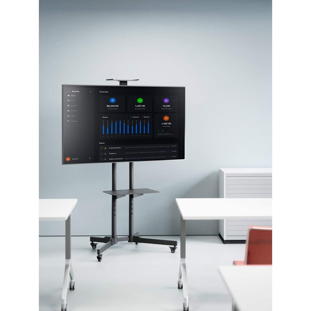 Manhattan Soporte con carrito para TV/monitores, pantallas 37"–65", Compatibilidad VESA: de 200x200 a 600x400 mm (verifi