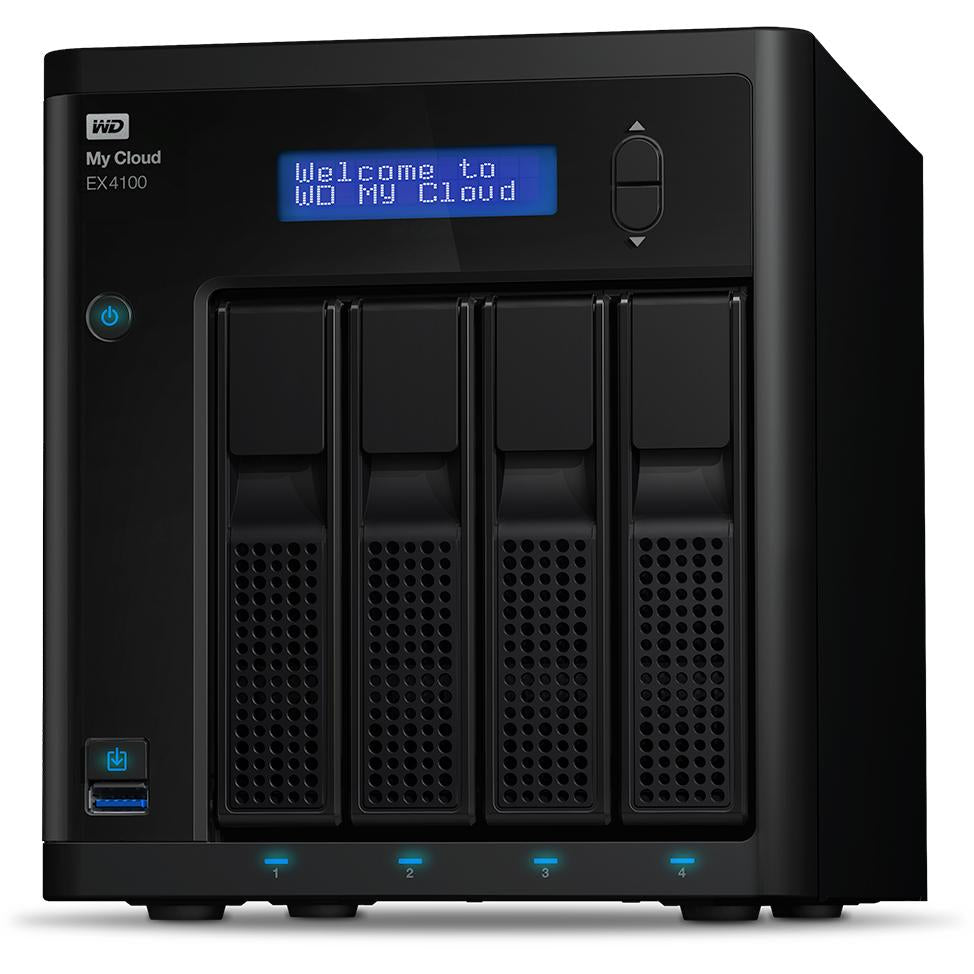 Western Digital MY CLOUD EX4100 NAS Escritorio Marvell Armada 388 2 GB DDR3 32 TB Unidad de disco duro My Cloud OS Negro