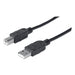 333368 - Manhattan Cable USB-A a USB-B, 1,8 m, macho a macho, 480 Mbps (USB 2.0), negro, garantía de por vida, equivalente a USB2HAB2M (20 cm más corto) Cable USB 2.0 USB A USB B Macho/Macho