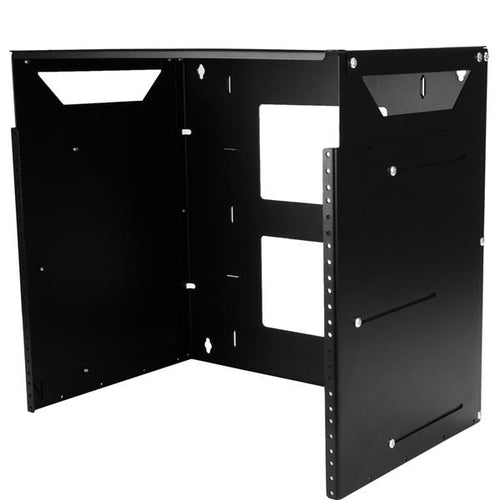StarTech.com Rack de Servidores Abierto de 8U de Pared - de 2 Columnas - con Estante Integrado - de Profundidad Ajustabl