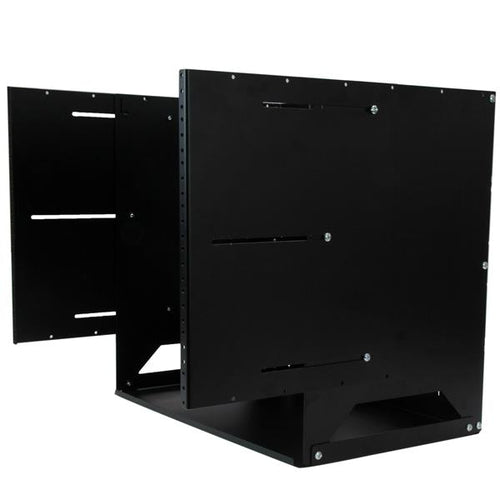 StarTech.com Rack de Servidores Abierto de 8U de Pared - de 2 Columnas - con Estante Integrado - de Profundidad Ajustabl