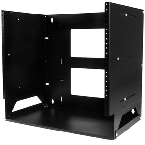 StarTech.com Rack de Servidores Abierto de 8U de Pared - de 2 Columnas - con Estante Integrado - de Profundidad Ajustabl