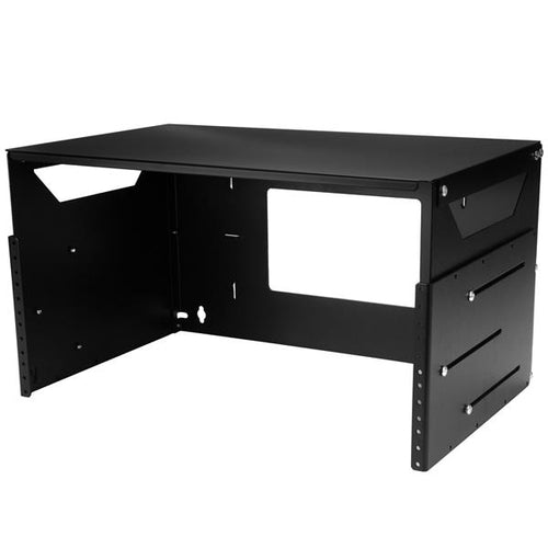 StarTech.com Rack de Servidores Abierto de 4U de Pared - de 2 Columnas - con Estante Integrado - de Profundidad Ajustabl
