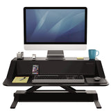 Fellowes Lotus estaciones de trabajo sentado o de pie Independiente Negro 2 15,8 kg