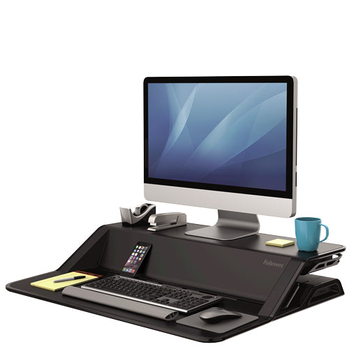 Fellowes Lotus estaciones de trabajo sentado o de pie Independiente Negro 2 15,8 kg
