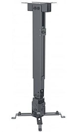 Manhattan Soporte para proyector, techo o pared, inclinación y giro, altura 43–65 cm, carga máxima 20 kg, negro