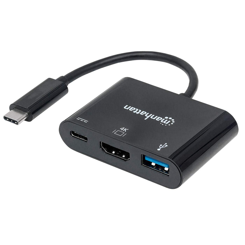 Manhattan Docking Station HDMI Convertidor USB Tipo-C Laptop 1 1 USB tipo A, USB Tipo C Si