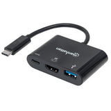 Manhattan Docking Station HDMI Convertidor USB Tipo-C Laptop 1 1 USB tipo A, USB Tipo C Si