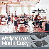Manhattan Docking Station USB Tipo-C y VGA adaptadores gráficos usb USB tipo A, USB Tipo C Hembra Derecho 3.2 Gen 1 (3.1 Gen 1)