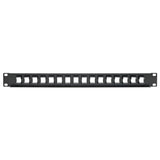 Tripp Lite N062-016-KJ Panel de Conexiones sin Blindaje RJ45 Keystone / Multimedia de 16 Puertos de 1U Para Instalación 