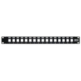 Tripp Lite N062-016-KJ Panel de Conexiones sin Blindaje RJ45 Keystone / Multimedia de 16 Puertos de 1U Para Instalación 