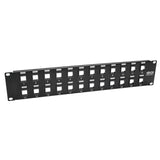 Tripp Lite N062-024-KJ Panel de Conexiones sin Blindaje RJ45 Keystone / Multimedia de 24 Puertos de 2U Para Instalación 
