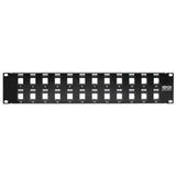 Tripp Lite N062-024-KJ Panel de Conexiones sin Blindaje RJ45 Keystone / Multimedia de 24 Puertos de 