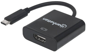 Manhattan Convertidor USB-C a HDMI adaptadores gráficos usb USB Tipo C Macho Derecho 3.2 Gen 1 (3.1 Gen 1)