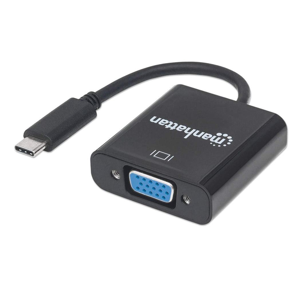 Manhattan Convertidor USB-C a VGA adaptadores gráficos usb USB Tipo C Macho Derecho 3.2 Gen 1 (3.1 Gen 1)