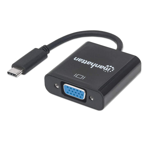 Manhattan Convertidor USB-C a VGA adaptadores gráficos usb USB Tipo C Macho Derecho 3.2 Gen 1 (3.1 Gen 1)