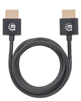 Manhattan Cable HDMI super delgado de alta velocidad con Ethernet, HDMI Tipo A (Estándar), HDMI Tipo A (Estándar), 18 Gbit/s