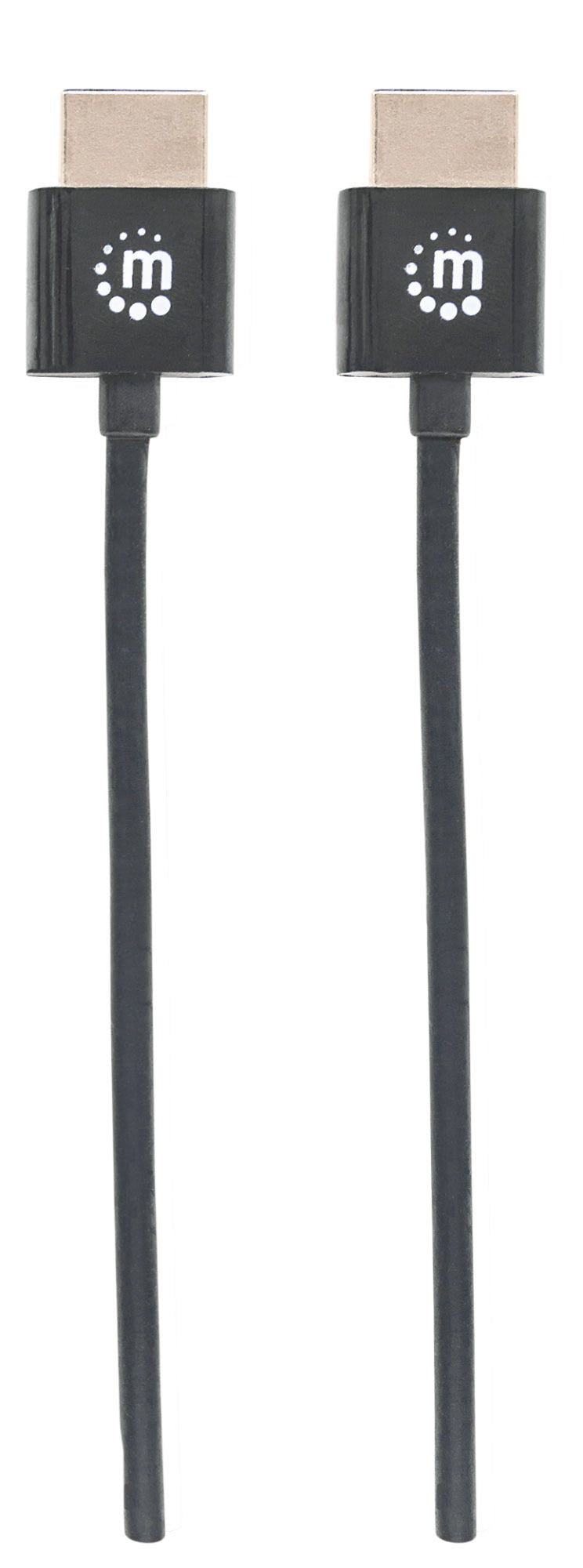 Manhattan Cable HDMI super delgado de alta velocidad con Ethernet, HDMI Tipo A (Estándar), HDMI Tipo A (Estándar), 18 Gbit/s
