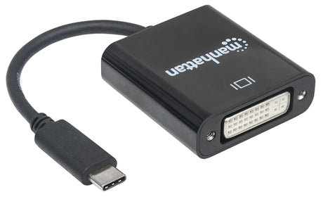 Manhattan Convertidor USB-C 3.1 a DVI adaptadores gráficos usb USB Tipo C Macho Derecho 3.2 Gen 1 (3.1 Gen 1)