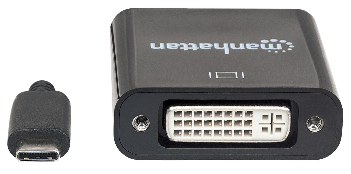 Manhattan Convertidor USB-C 3.1 a DVI adaptadores gráficos usb USB Tipo C Macho Derecho 3.2 Gen 1 (3.1 Gen 1)