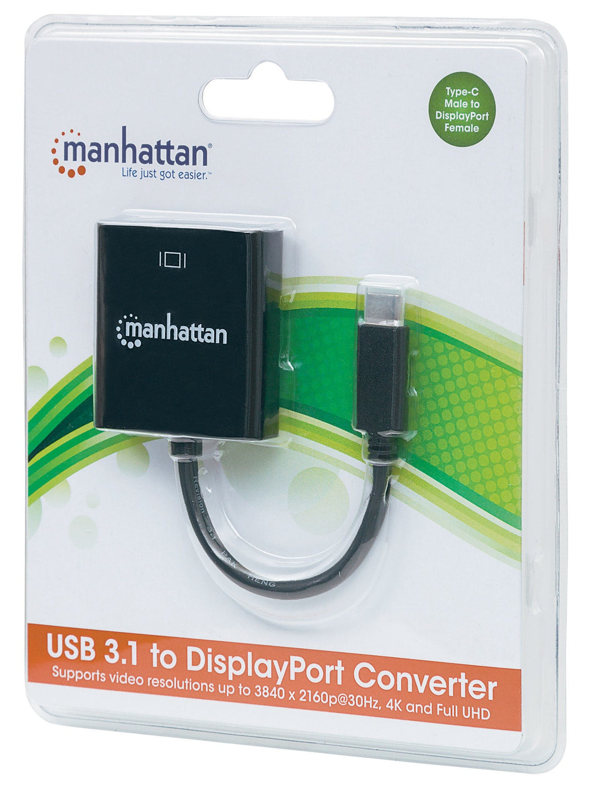 Manhattan 152020 adaptadores gráficos usb USB Tipo C Macho Derecho 3.2 Gen 1 (3.1 Gen 1)