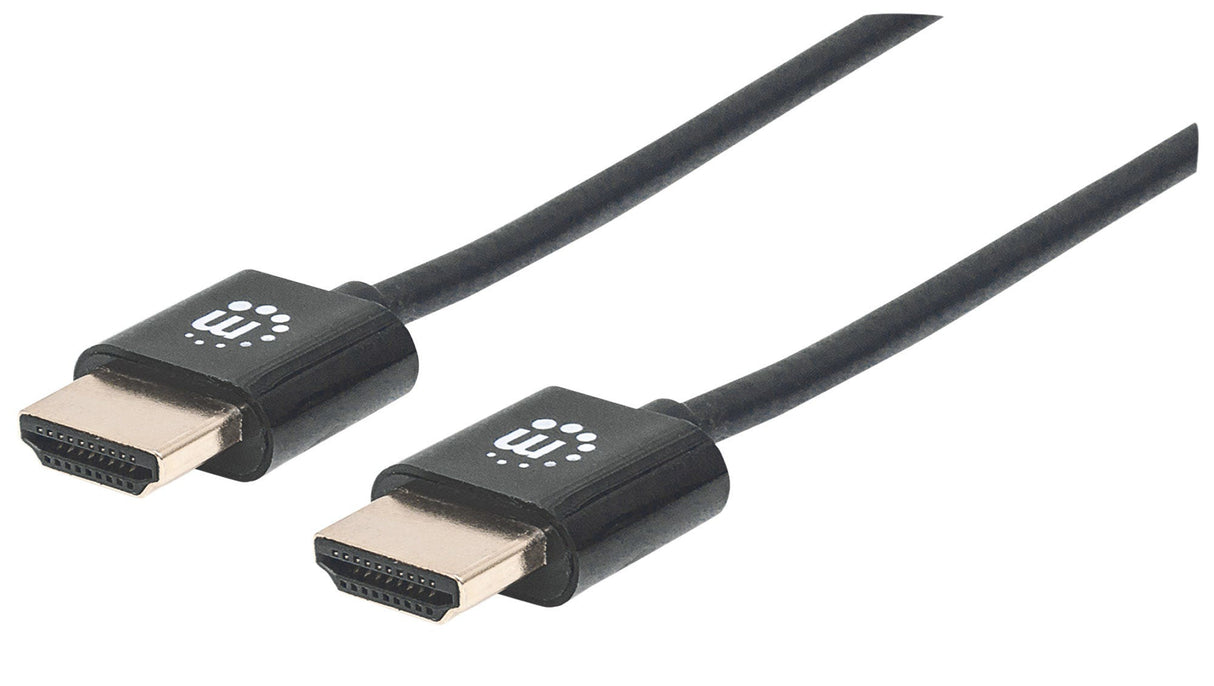 Manhattan Cable HDMI súper delgado de alta velocidad con Ethernet Cable 1,8 m HDMI tipo A (Estándar) HDMI tipo A (Estánd